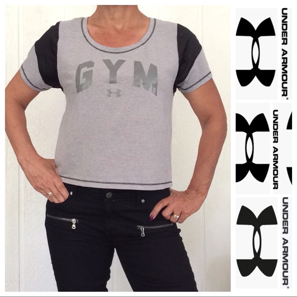 UNDER ARMOUR WORKOUT CROP TOP SIZE MEDIUM